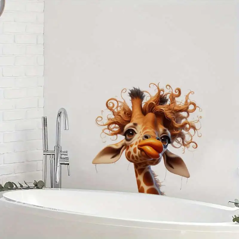 Autocollant mural girafe à gra - Home Bathroom Wall Tiles avis et prix
