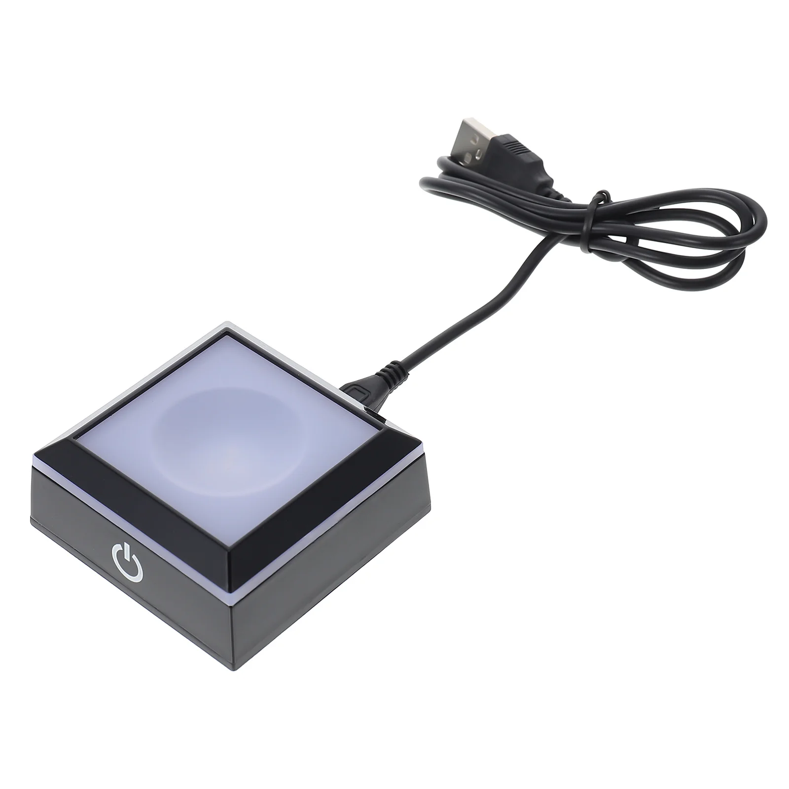 

1Pcs Luminous Crystal Balls Base Plastic Square Glowing Desktop Display Rack Delicate Home Office Decor Decorative Pedestal