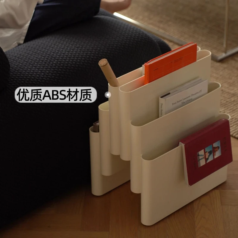 Nordic Creative Home Bookshelf Medieval Floor Magazine Shelf Bookshelf Plastic Photo Props Bedroom Storage Bookshelf Magazine