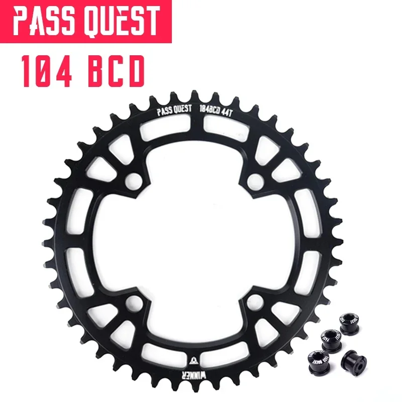 PASS QUEST 104BCD MTB mountain bike bicycle narrow wide chainring  32T 36T 40T 42T 46T 48T sprocket Bicycle Accessories