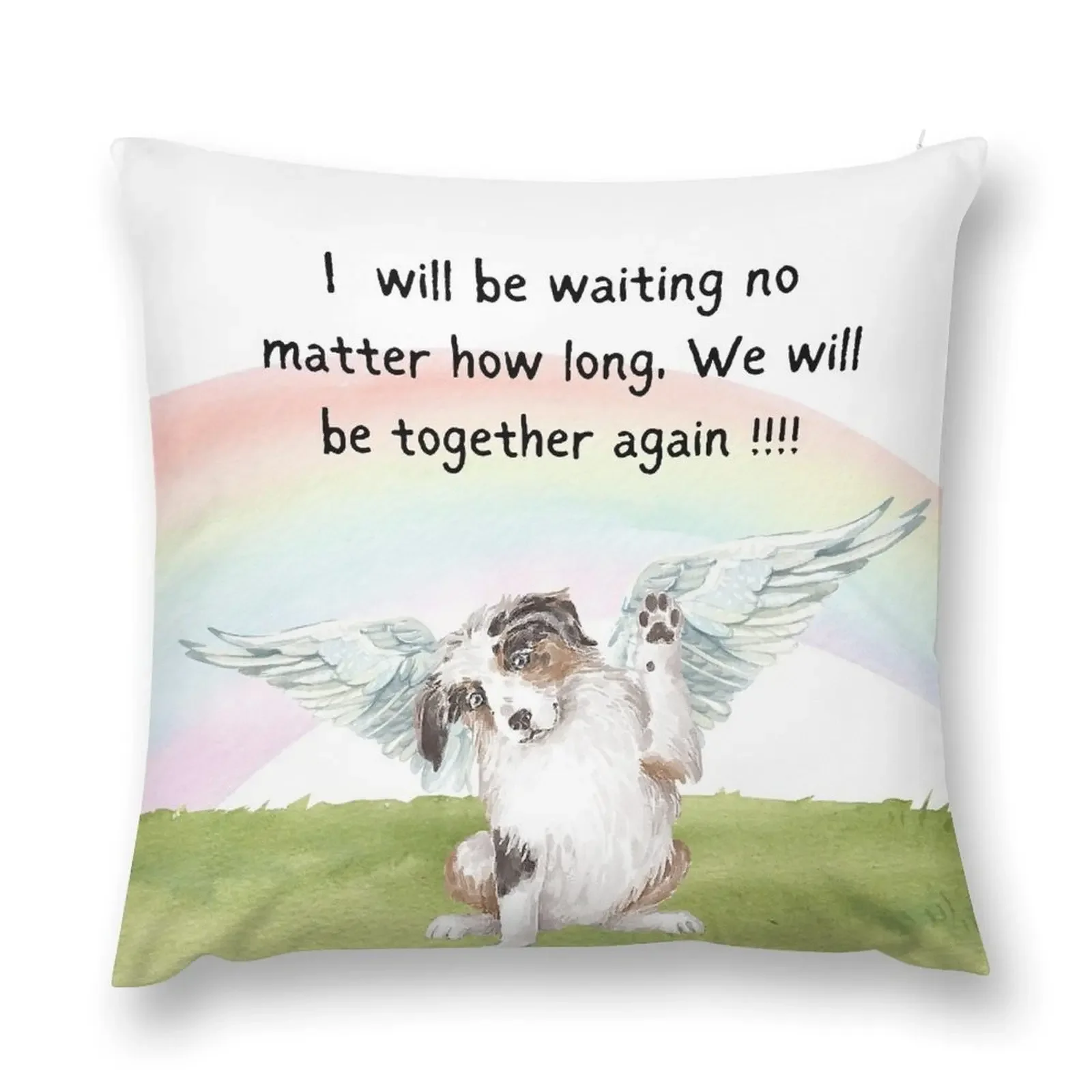 I will be waiting no matter how long, We will be together again !!!! Throw Pillow bed pillows Pillow Case Christmas pillow