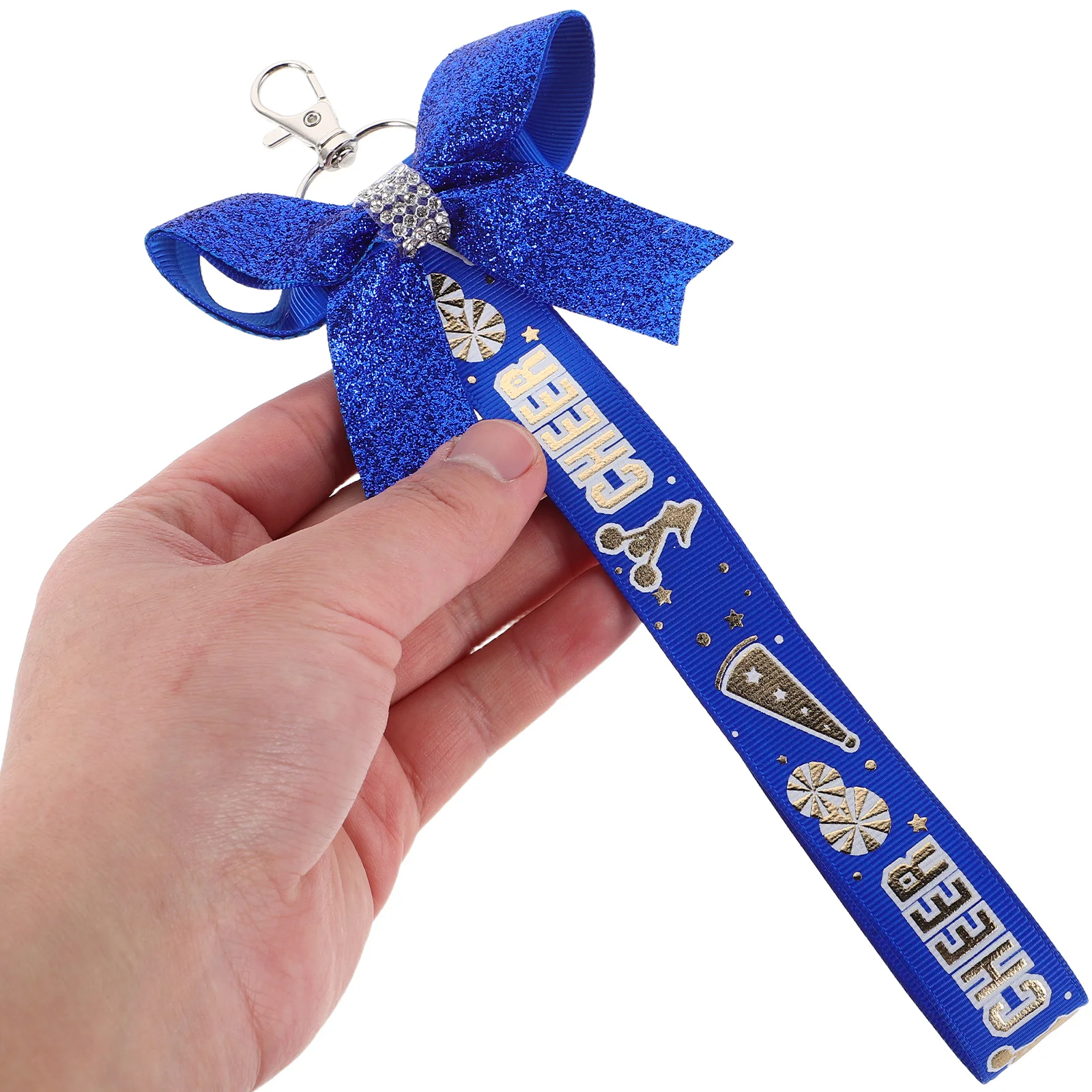 

5 Pcs Keychain Bow Cheerleader Pendant Chains Fabric Hanging Ornament Girls Backpack Accessories Lightweight Portable Dynamic