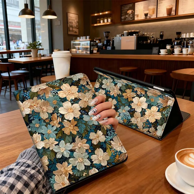 

Camellia Flower Art Elegant For Xiaoxin Lenovo Pad Tab K10 K11 M10 P12 P11 Pro GT Gen2 Plus Legion Y700 Y900 12.1 Tablet Case