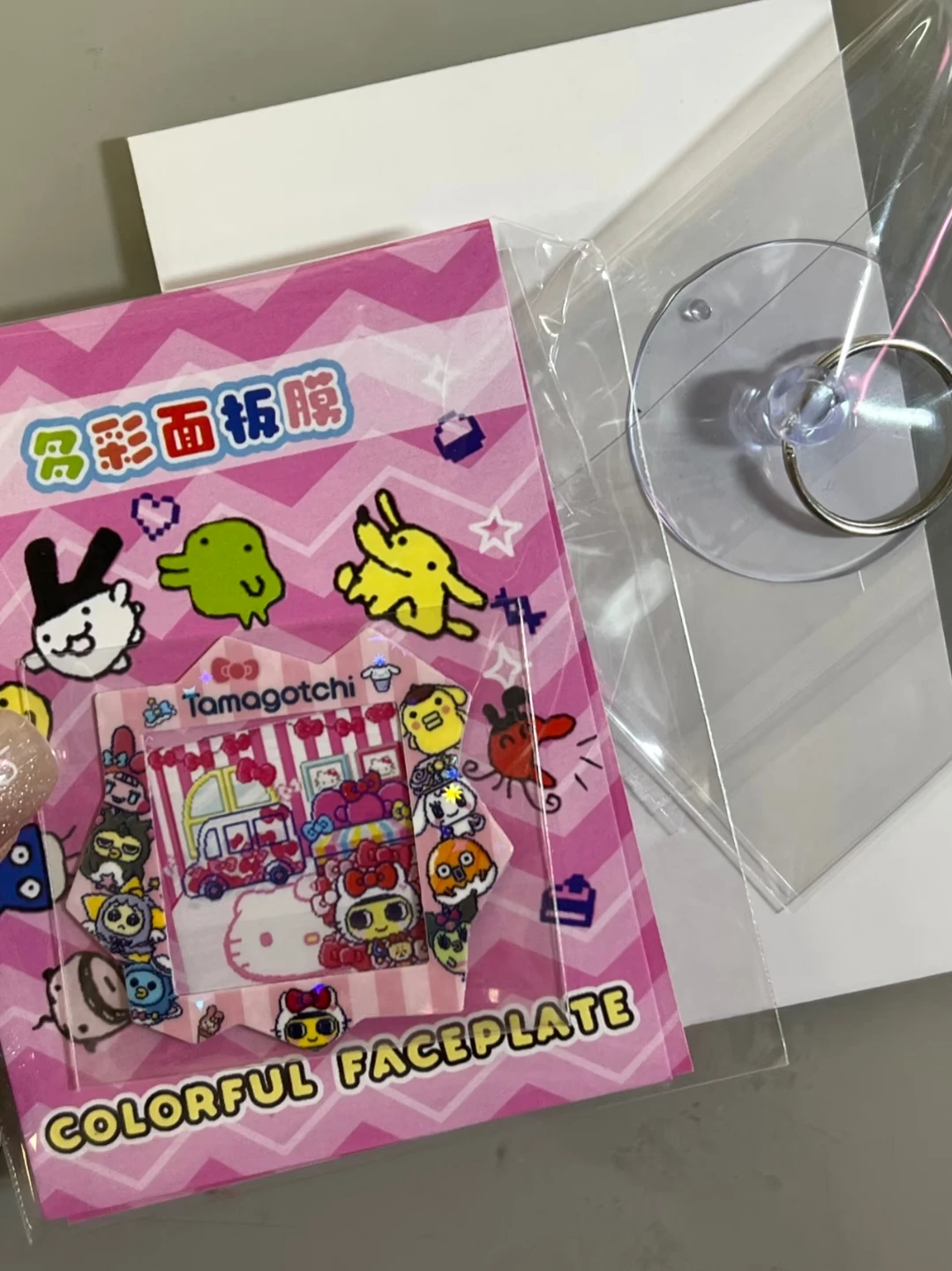Conjunto de protetor de tela Tamagotchi Paradise quente - adesivo de painel colorido e película protetora para presente eletrônico de animais de estimação