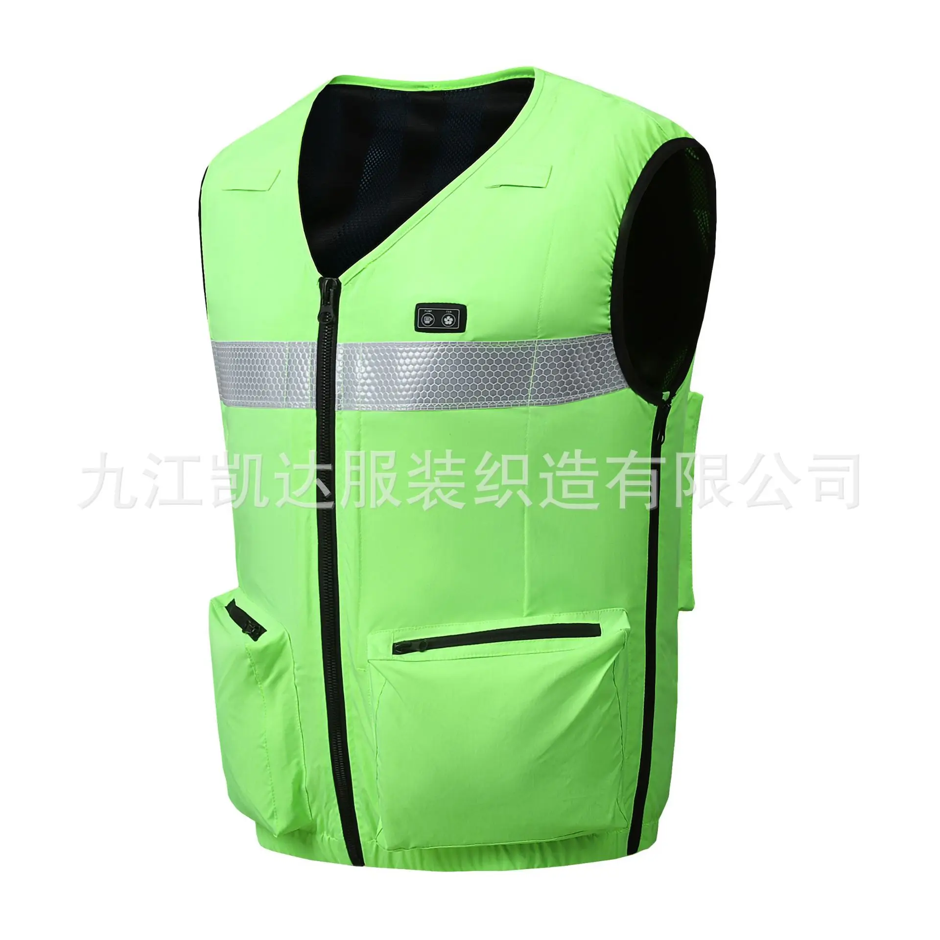 Water Circulation Air-cooled Water-cooled Air-conditioned Clothing with Reflective Strips Safety Clothing Cooling Duty Vest