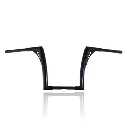 Gloss black 10inch Rise 1-1/4'' Bat wing Ape Hangers Handlebar Compatible With Harley Softail FLST FXST Sportster XL 883 1200