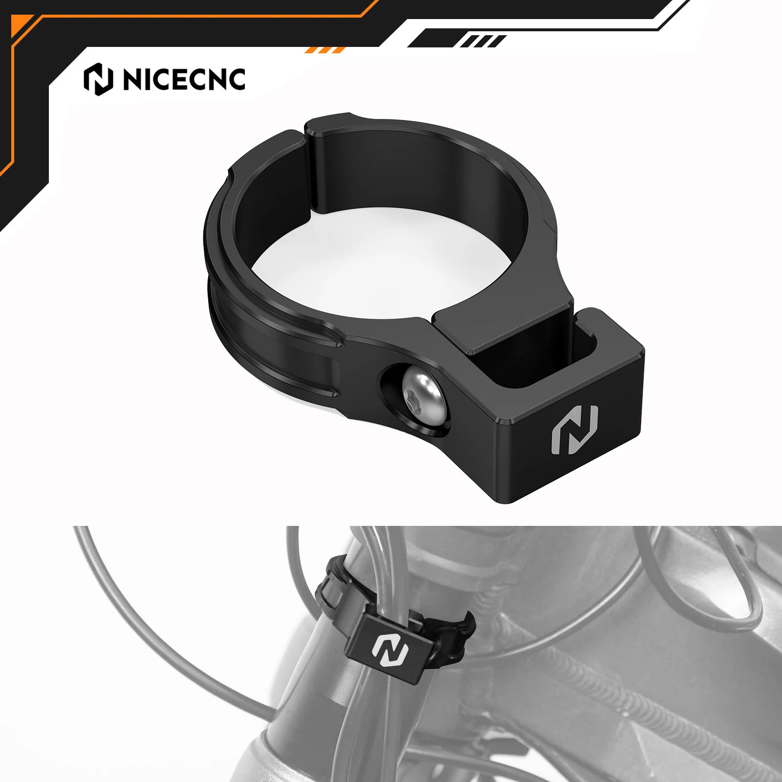 

NICECNC For Surron light bee X S L1E 2024 2025 Segway X160 X260 Sur-Ron Front Fork Hose Brake Line Holder Electrical Motorbike