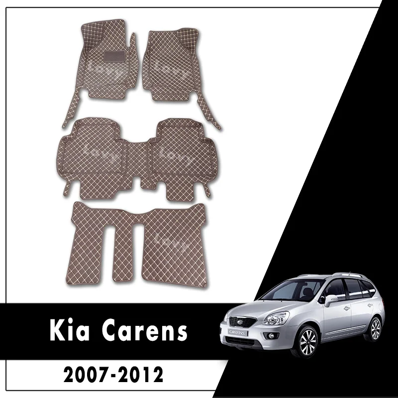 

For Kia Carens 2012 2011 2010 2009 2008 2007 (7 seats) Car Floor Mats Auto Carpets Interiors Accessories Waterproof Foot Rugs