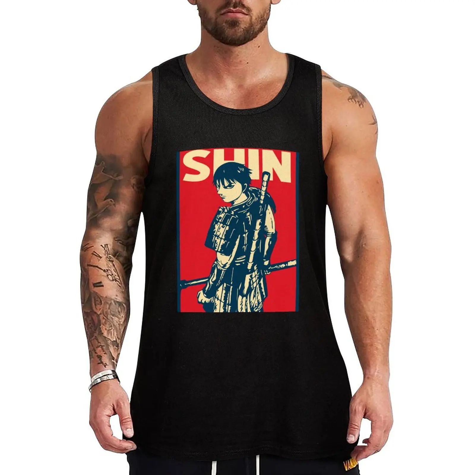 Shin Tank Top sleeveless man shirts summer clothes men 2024