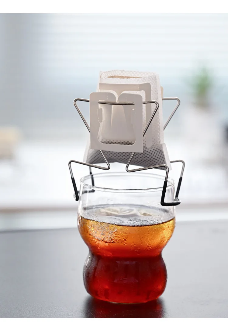 Kaffeefilterhalter für Drip Bags, Edelstahl-Kaffeefilterhalter, Japanischer Outdoor-Kaffeefilterhalter zum Aufhängen, Tragbarer Ständer – Detail 11