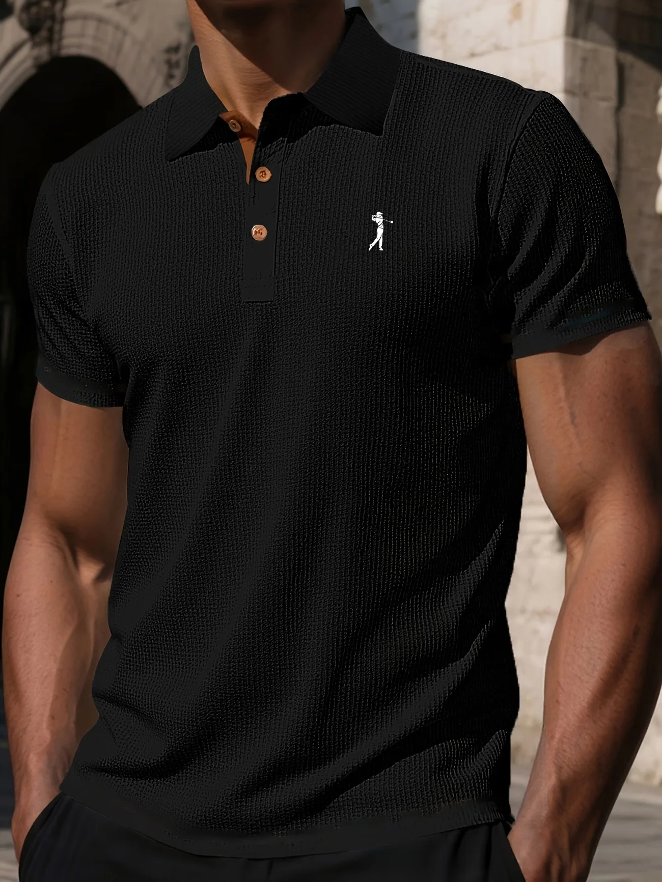Herren Kurzarm-Poloshirt – Detail 17