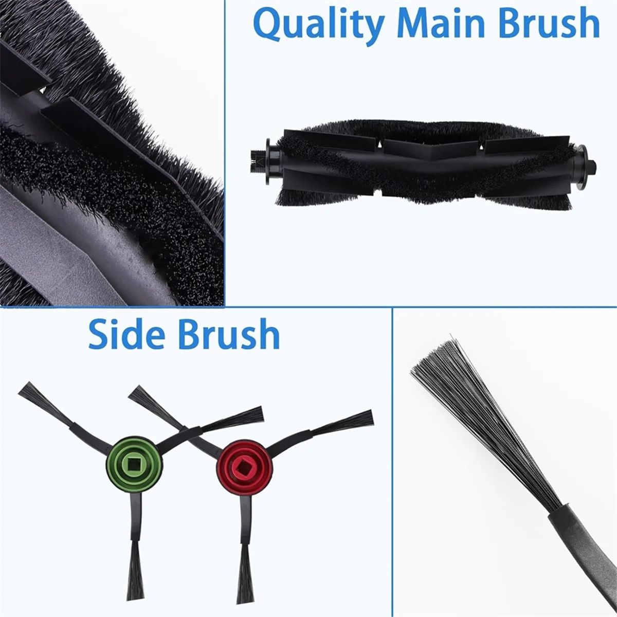A01M For Tikom L9000, Lubluelu SL60D, Laresar L6 Nex Robotic Vacuum Cleaner Main Side Brush Hepa Filter Mop Cloth Spare Parts