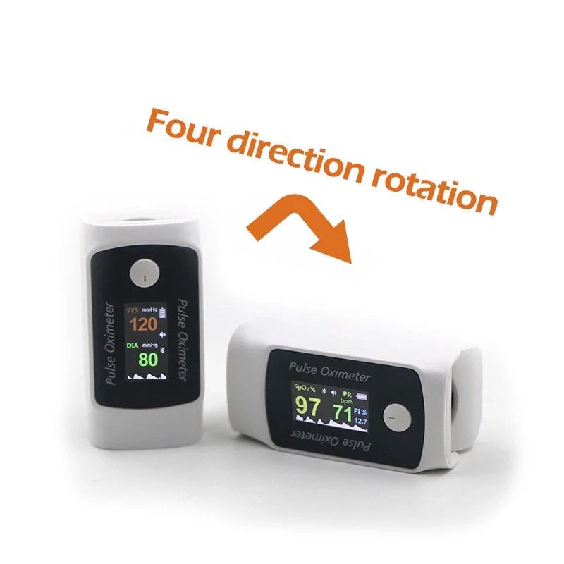 Tragbares digitales Fingerpulstonometer für Blutdruck, Oximeter-Monitor, Pulsoksymetr, Herzfrequenz, Überwachung, Altershöhe