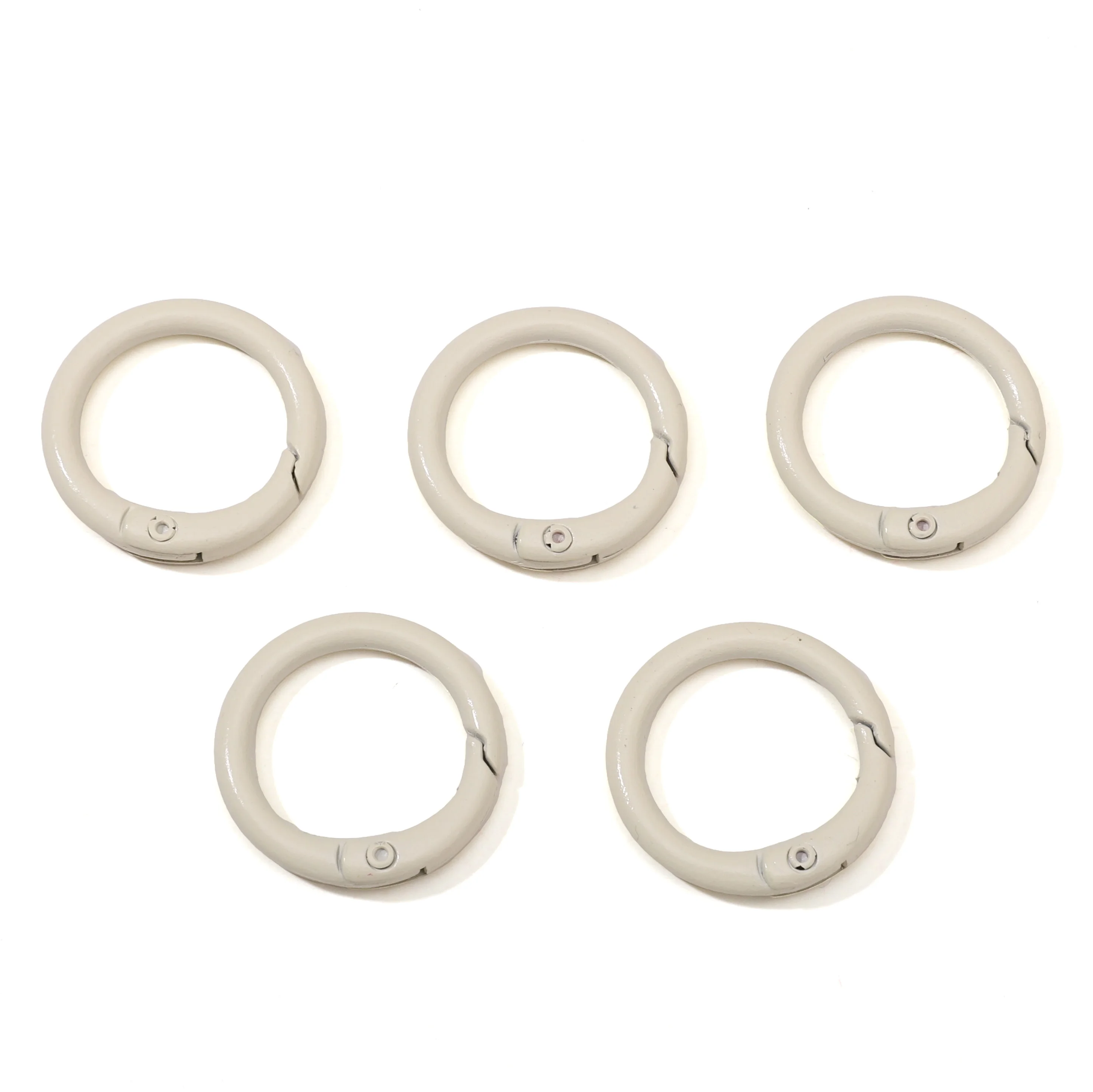 5Pcs Colorful Alloy O Ring Keychain