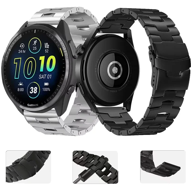 

Титановый ремешок Oracle 22 мм для Garmin Venu 3 Forerunner 965 265 955 255 745, браслет, ремешок для часов Garmin Vivoactive 4, аксессуары