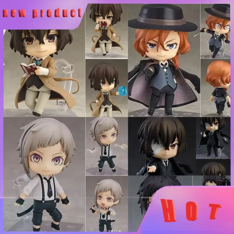 Nendoroid Bungo Stray Dogs Anime-Figur Dazai Osamu Nakajima Atsushi Chuuya Nakahara Bewegliche Modellpuppe Dekoration Geschenk