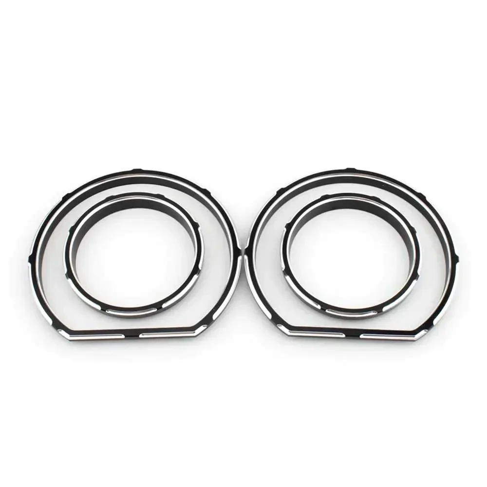 4Pcs Instrument Board Gauge Bezel Kit Speedometer Trim Ring Cover For Harley Davidson Touring Electra Street Glide 2014-2023