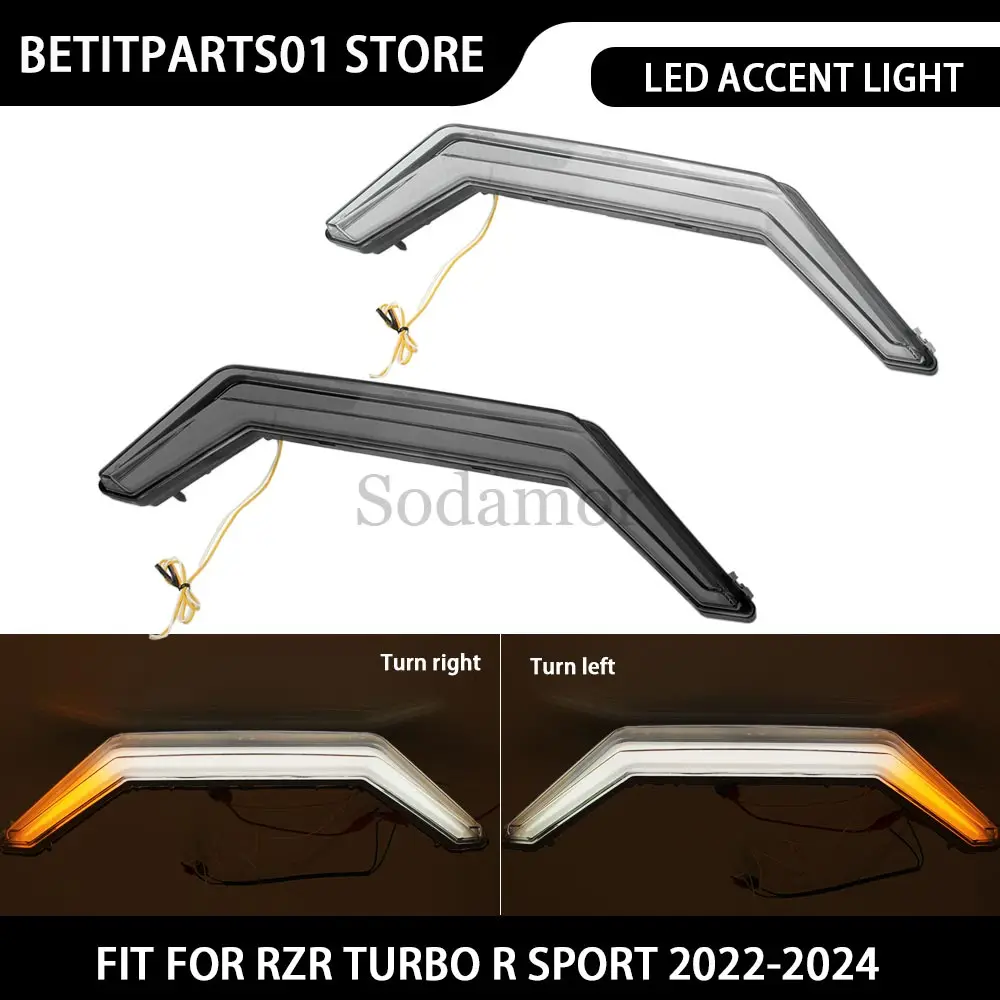 

Для Polaris RZR PRO XP Ultimate Sport Premium XP 4 2021 Sport светодиодный передний акцентный фонарь указатель поворота IP67 центральный фонарь дальнего света