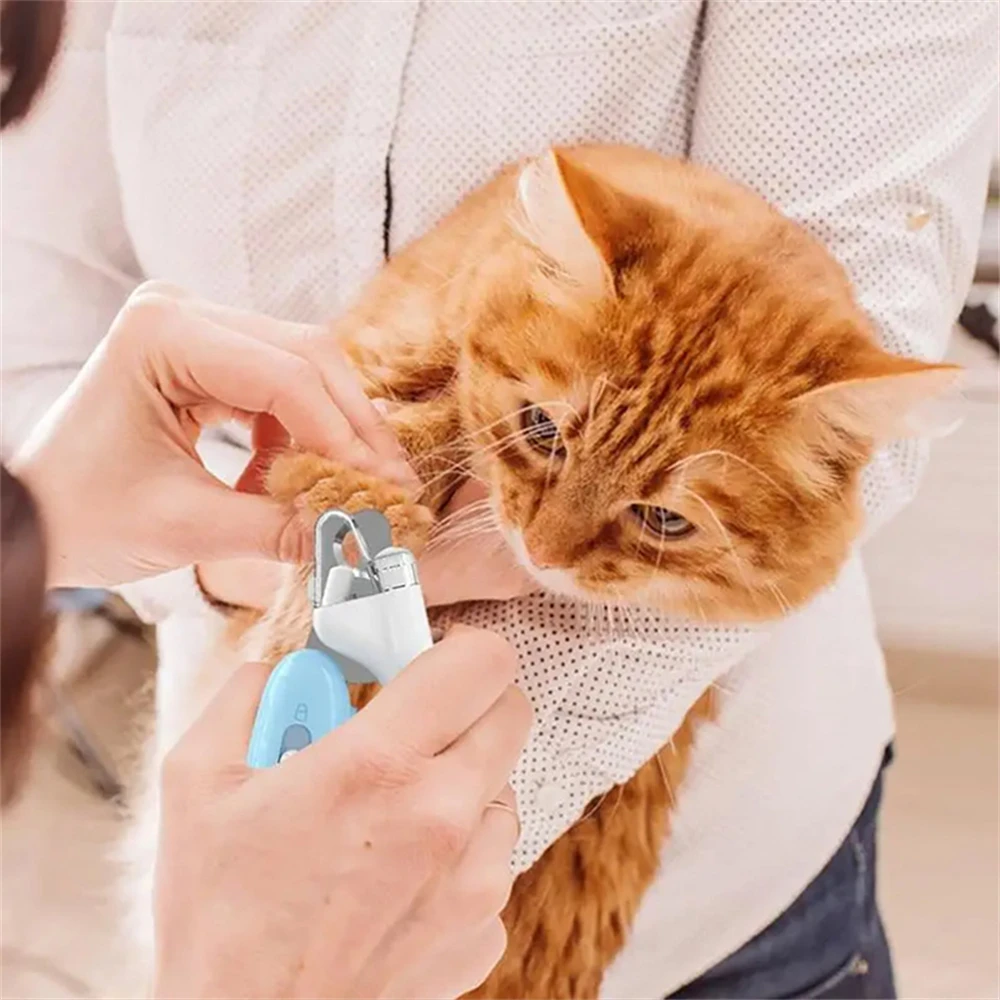 Pet Nail Clippers Cat Dog Nail Trimmer Labor Saving Nail Clipper With Led Light Electric Nail Grinder Dog Grooming Supplies image 2