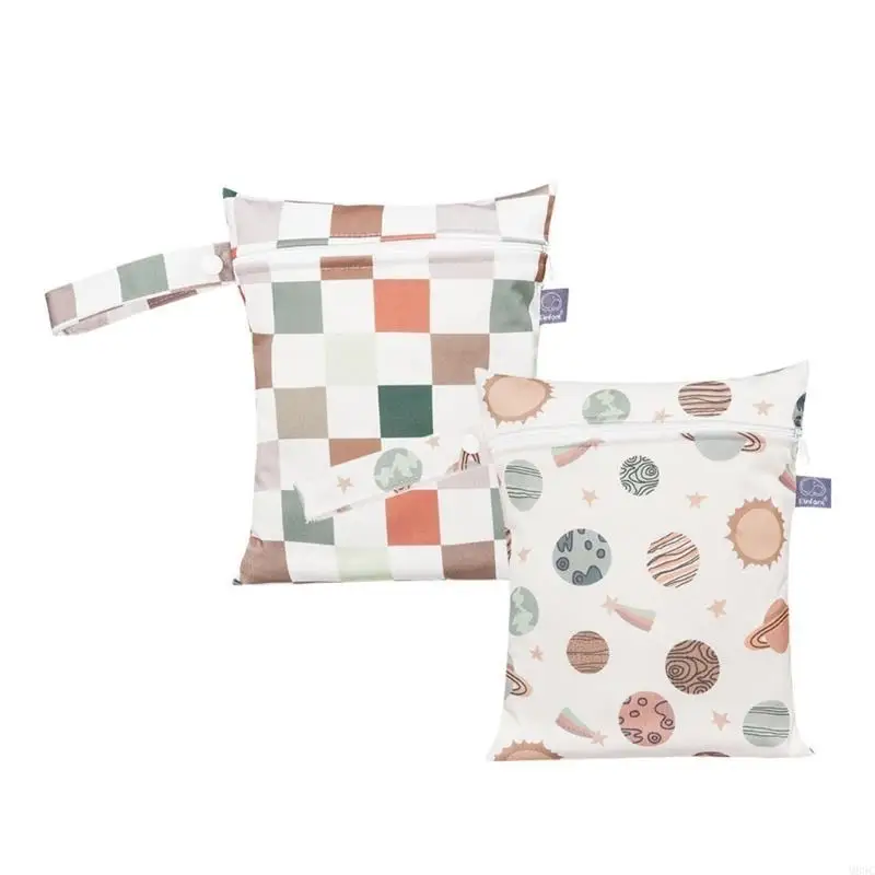 M89C حقيبة حفاضات مبللة مدمجة مقاومة للبقع حقيبة حفاضات قابلة لإعادة الاستخدام حقيبة مبللة سهلة التنظيف وخيار تخزين متعدد متين