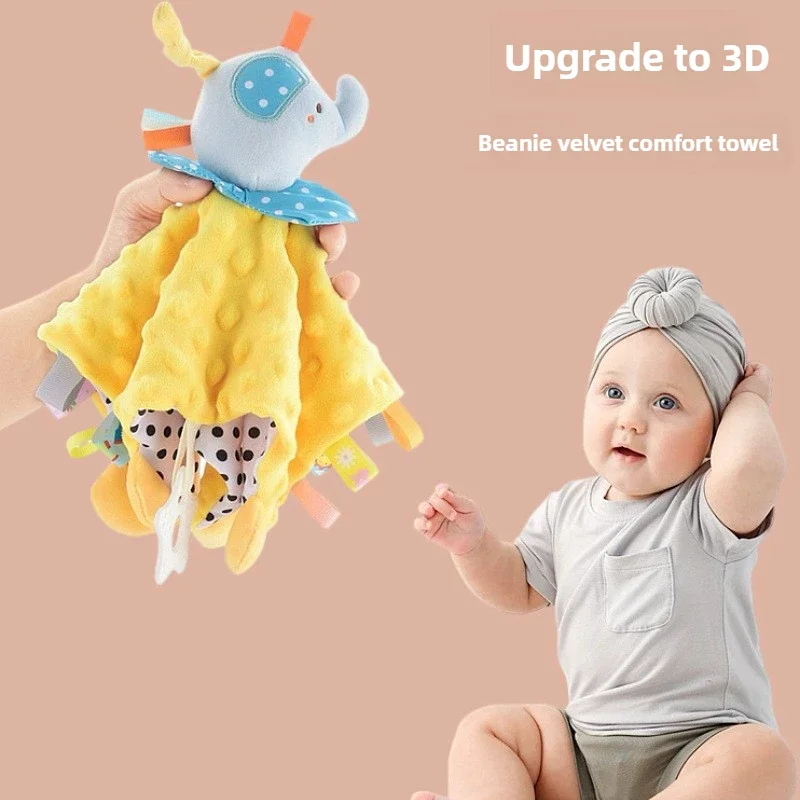 Musselina bebê conforto toalha de algodão consolador cobertor macio recém-nascido dormir bonecas crianças moda sono brinquedo acalmar apaziguar toalha babadores