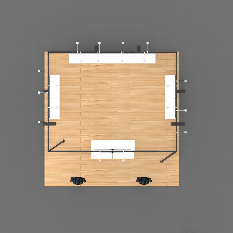 Modular 6x6m 20x20ft 20x20 6x6 Große Messe Ausstellung Aluminiumrahmen Benutzerdefinierter Druck Ausstellungsstand Display Messe Stand