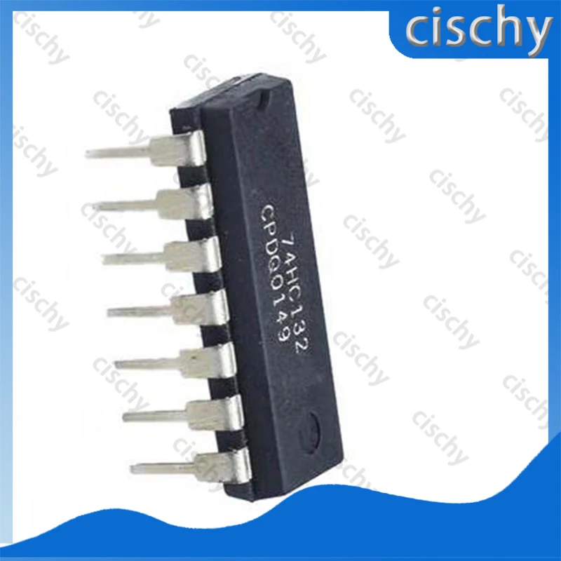 10PCS/LOT New 74HC132 74HC132N SN74HC132 SN74HC132N DIP IC DIP-14 In Stock