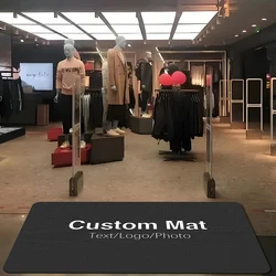 Custom Mats Clothing Store Entrance Mat Customization LOGO/ Greetings/ Welcome Non-slip Floor Mats for Shop Restaurant Hotel Bar