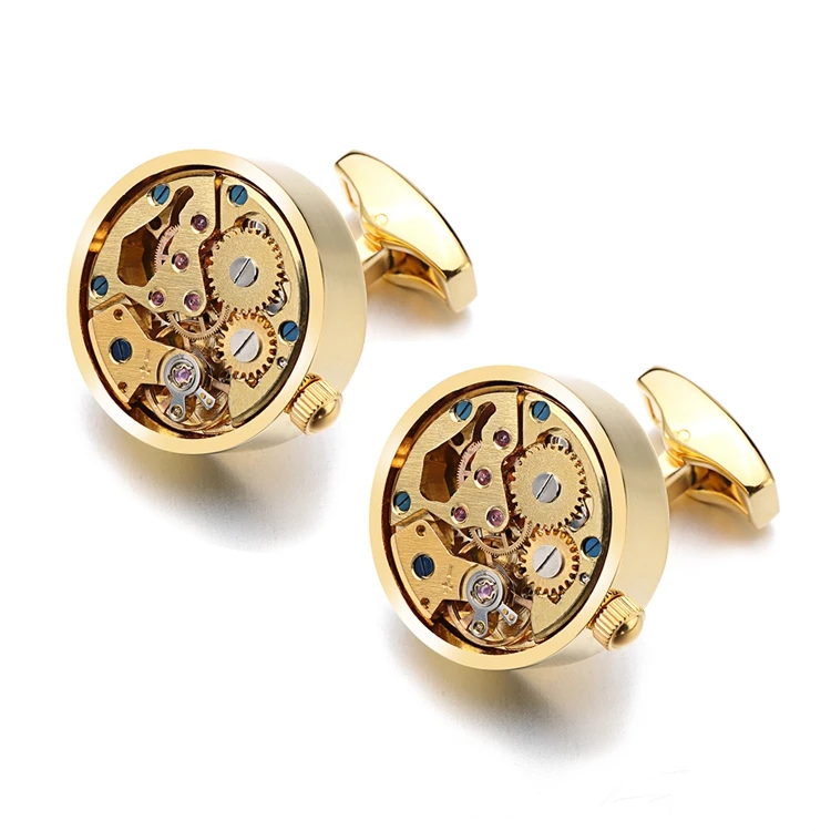 High End French Cufflinks with Mechanical Movements, Men's Innovative Design, Light Luxury Shirts, Shirts, Cufflinks, Gifts