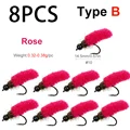 8PCS B Rose