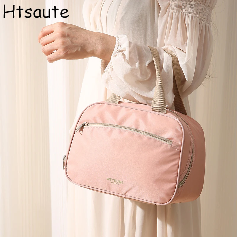 

Large Insulated Lunch Bags Pink Purple Waterproof Leak-proof Thickened Handheld/Shoulder Carry Outdoor Picnic Lunch Bag