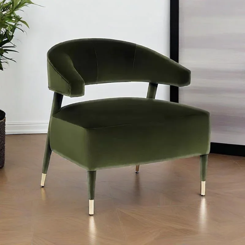 الحديثات الفاخرة Wohnzimmer Hochwertiger Sessel Metallrahmen مع акent Stuhl