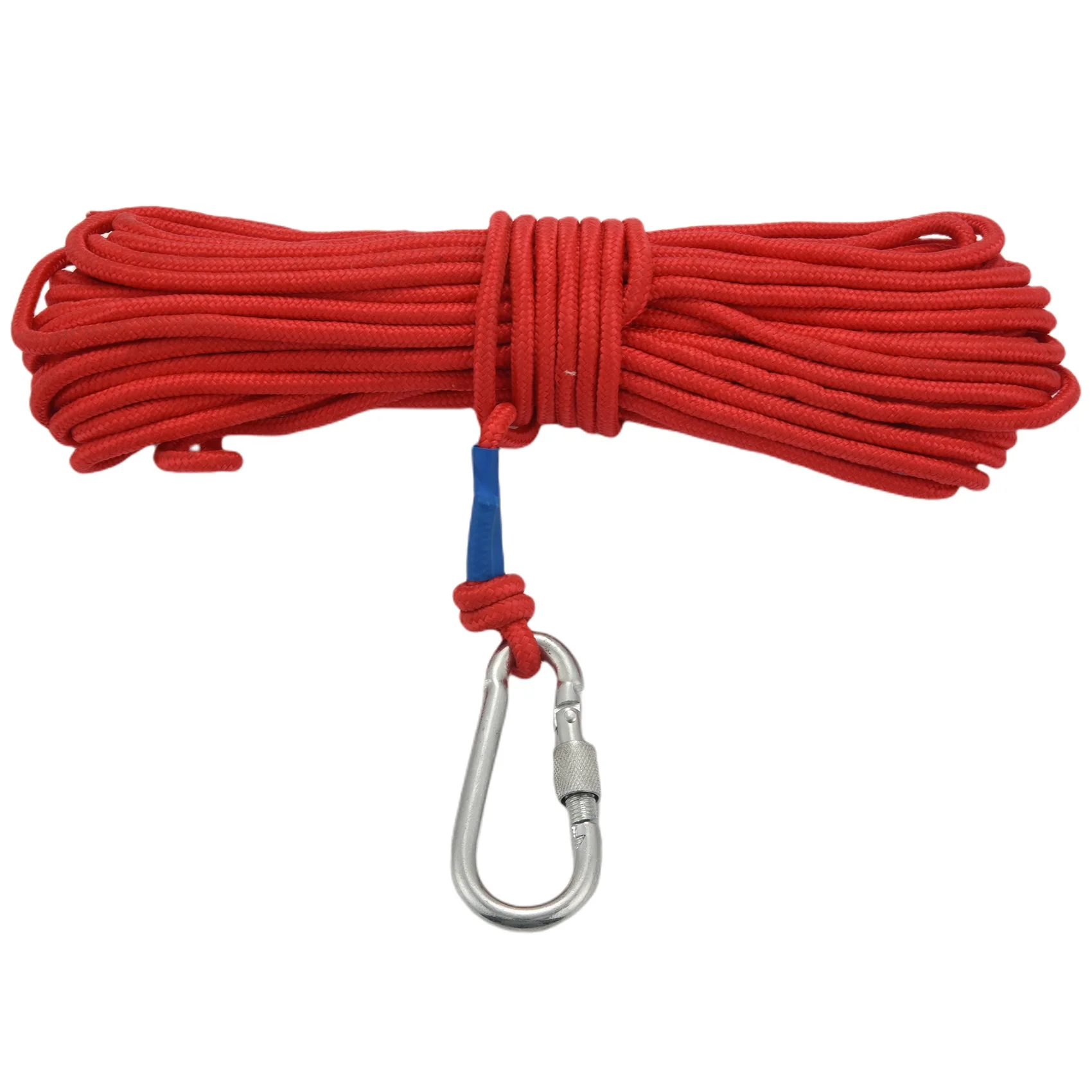 Fishing Magnet Rope 20 Meters, Nylon Rope Braided Rope Heavy Rope With Safe Lock,Diameter 6Mm Safe And