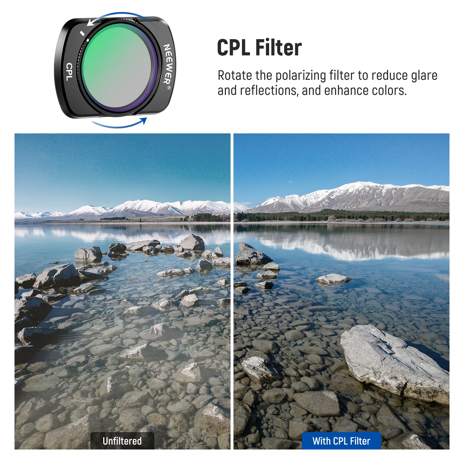 Neewer Magnetisches Nd-Filter-Set für DJI Osmo Pocket 3/4 Objektivfilter HD Mehrfach Beschichtetes Optisches Glas Gimbal-Kamera-Zubehör – Detail 4