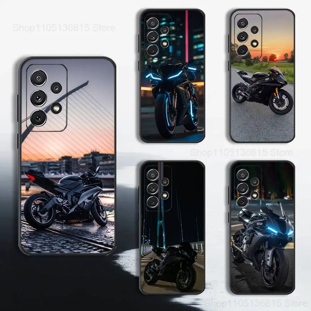 

Sports Y-Yamahas Motorcycle Phone Case For Samsung S25,S24,S23,S22,S21,S20,S10,S9,Ultra,Plus,Lite,FE,Soft Silicone Black Cover