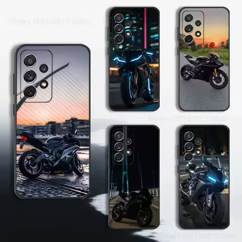 Sports Y-Yamahas Motorcycle Phone Case For Samsung S25,S24,S23,S22,S21,S20,S10,S9,Ultra,Plus,Lite,FE,Soft Silicone Black Cover
