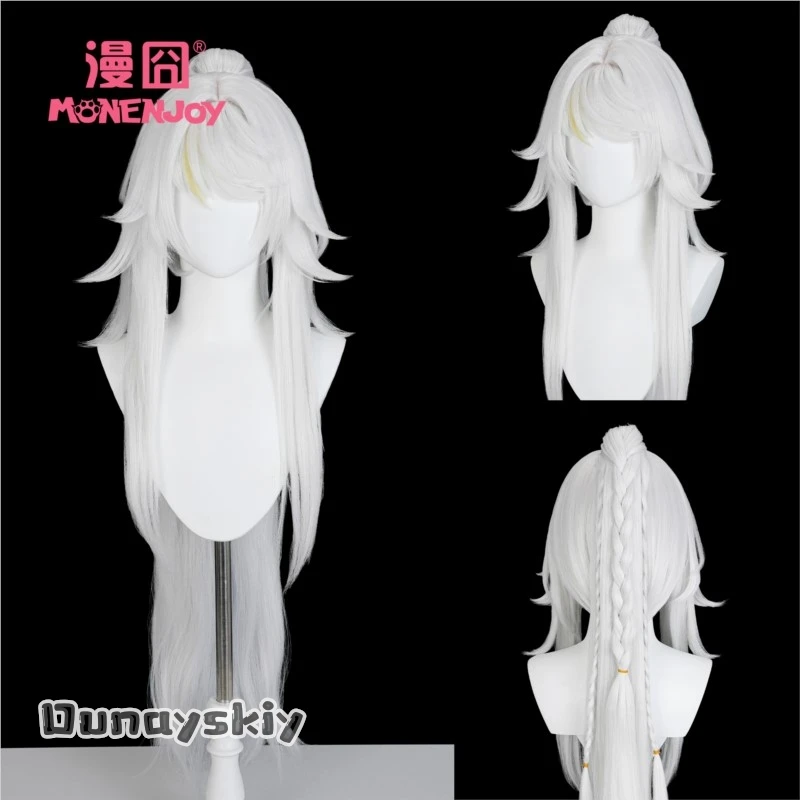 

Amanda Cos @ Genshin Impact Zibai Косплей Парик Интегрированная коса Прическа Аутентичная игра Реплика Аниме Наряд Праздничное издание Аниме