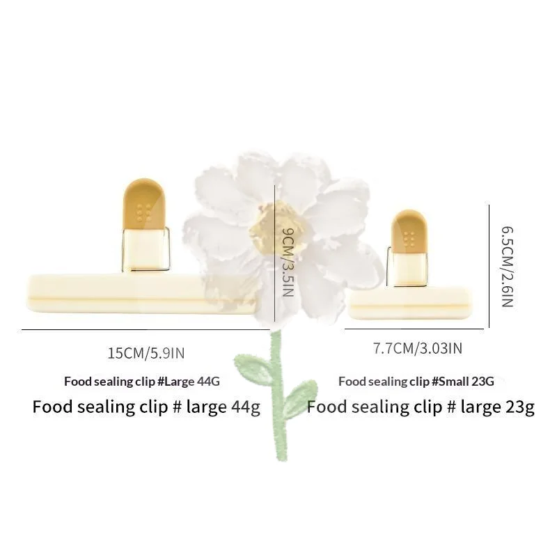 3 PCS Portable Plastic Bag Clips Kitchen Food Snack Seal Sealing Clamps Storage Tools