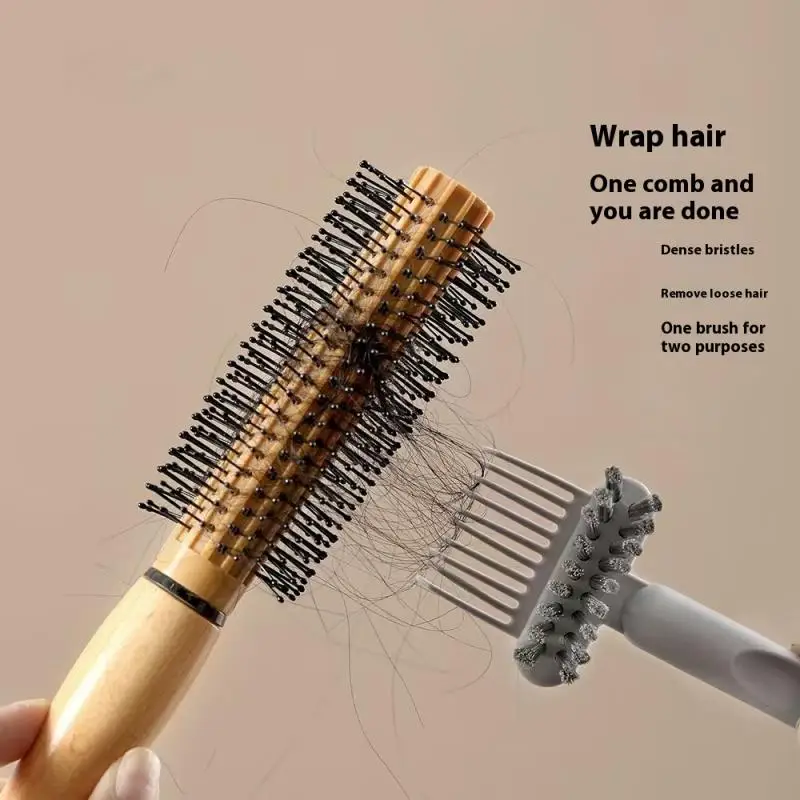 2 في 1 فرشاة شعر مشط تنظيف فرشاة نظافة أشعل النار مشط جزءا لا يتجزأ من أداة مزيل الأوساخ الشعر لإزالة غبار الشعر استخدام الصالون المنزلي #2