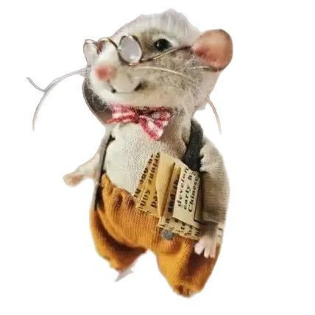 Christmas Needle Felt Mouse, Mouse Doll Craft Decoration, Winter Christmas Needle Felt Mouse, Handmade Wool Felt, Handmade Gift