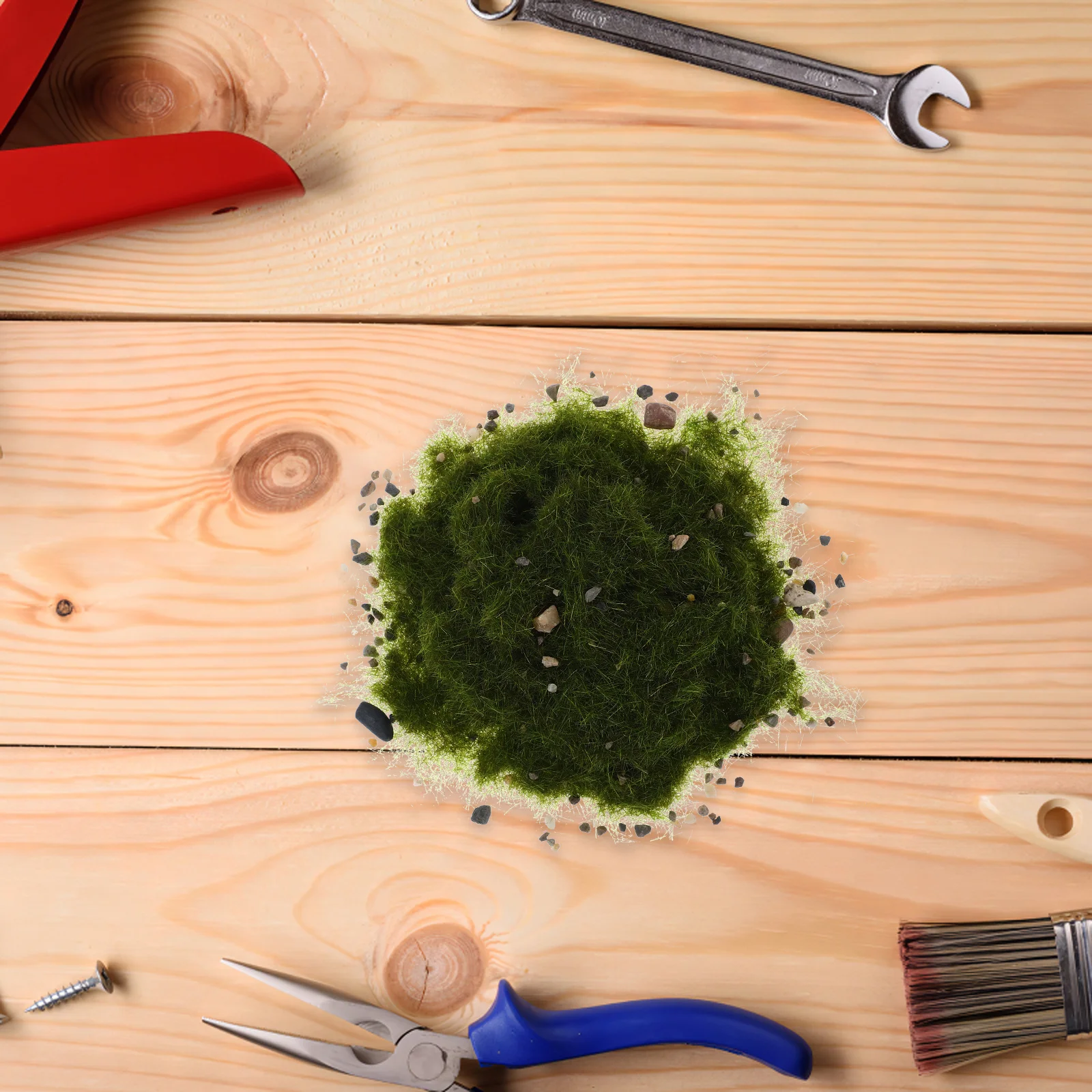 

Static Grass Powder Realistic Fake Grass Diorama Scenery Kit Miniature Railway Layout DIY Handicrafts Miniature Diorama