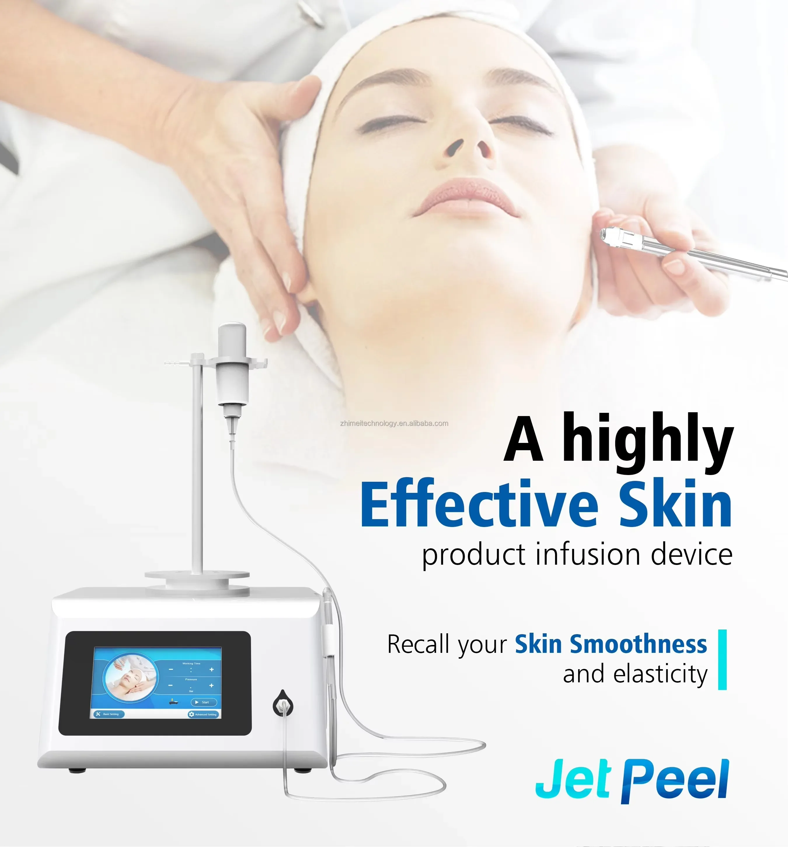 Water jetpeel facial machine aqua oxygen peel facial jet beauty machine 6 bar peeling needleless injection oxygen jet machine