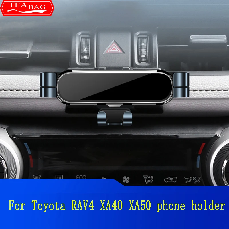 Adjustable Car Mobile Phone Holder For Toyota RAV4 XA40 XA50 2013-2022 Air Vent GPS Gravity Stand Special Mount Auto Accessories