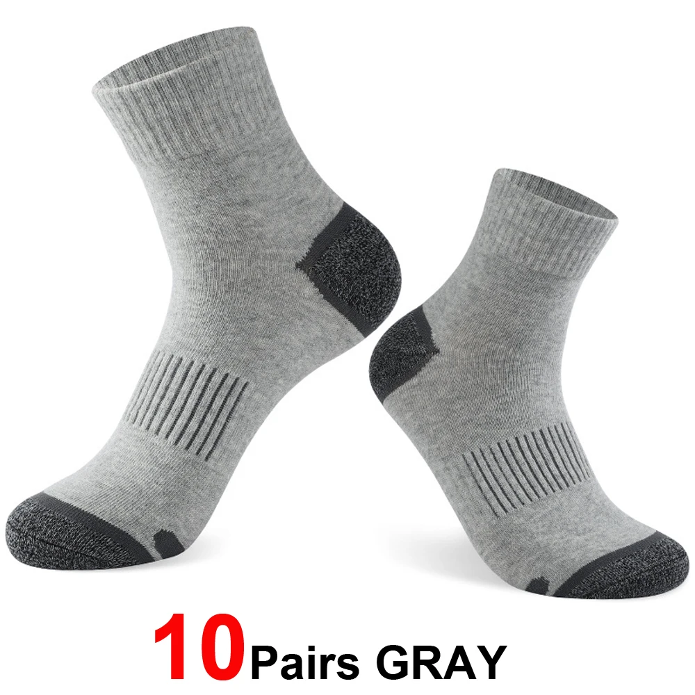 20 Paar Herren-Baumwollsocken-Set in großen Größen 38-45 – Lässige, atmungsaktive Sport- und Wintersocken in Schwarz – Bequeme, hochwertige gepolsterte Crew-Socken