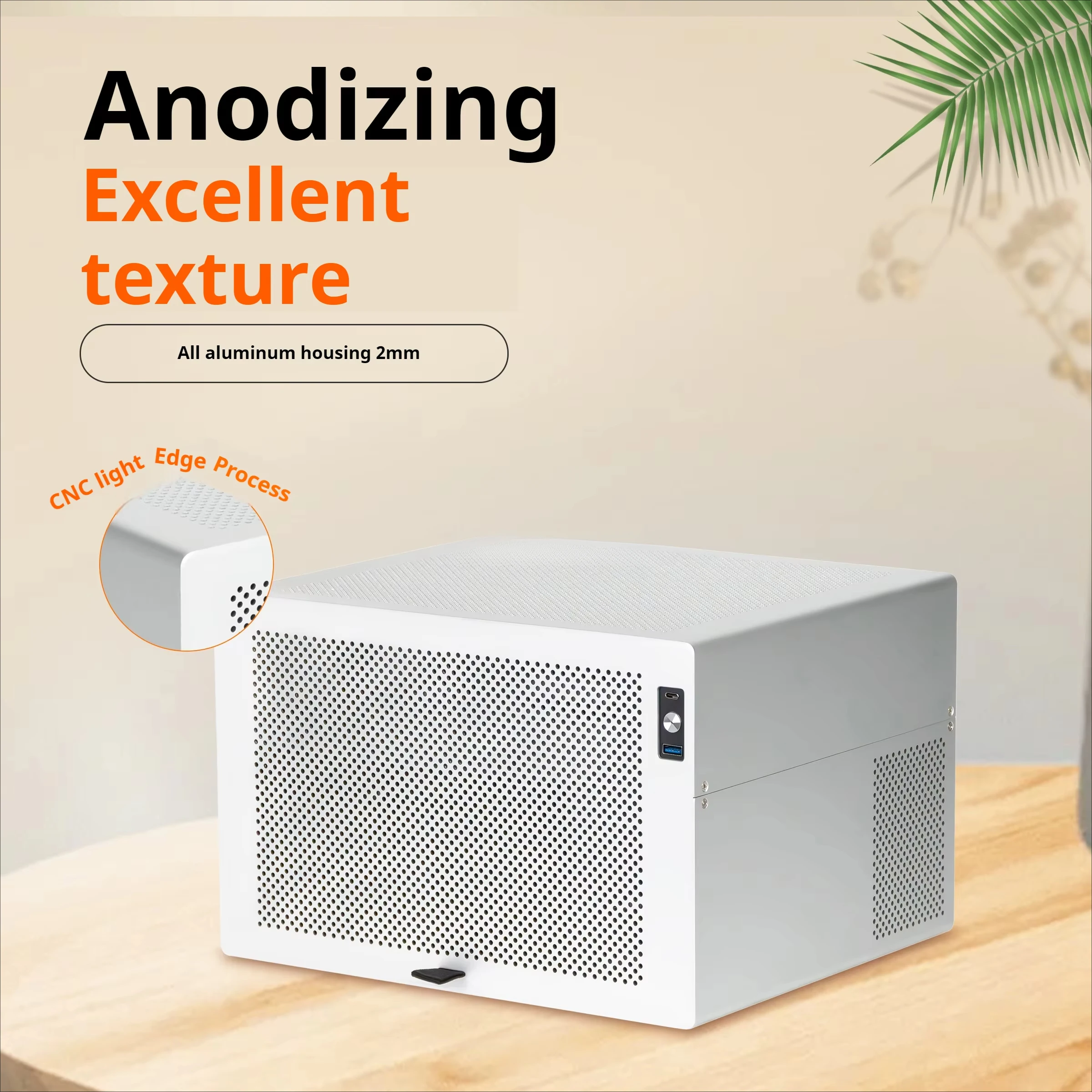 

8-Bracket NAS Vertical Chassis 2mm Anodized Aluminum MicroTex Outline
