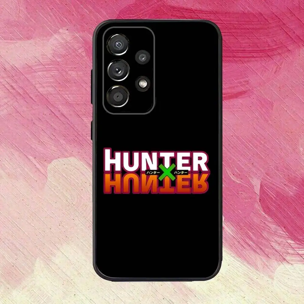 حافظة هاتف ترخيص Hxh Hunter X Hunter لهاتف سامسونج S25، S24، S21، S22، S23، S30، Ultra، S20، Plus، Fe، Lite، Note، 10,9,5G غطاء أسود