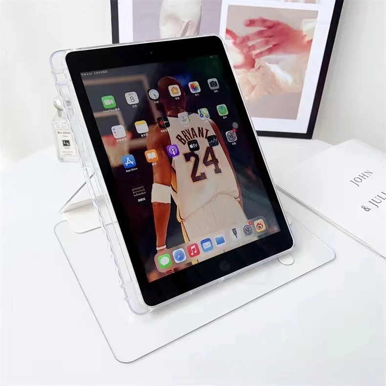 Eiskristallklare Drehbare Hülle für iPad Pro 11 Air 5 Mini 6 mit Stifthalter – Detail 9