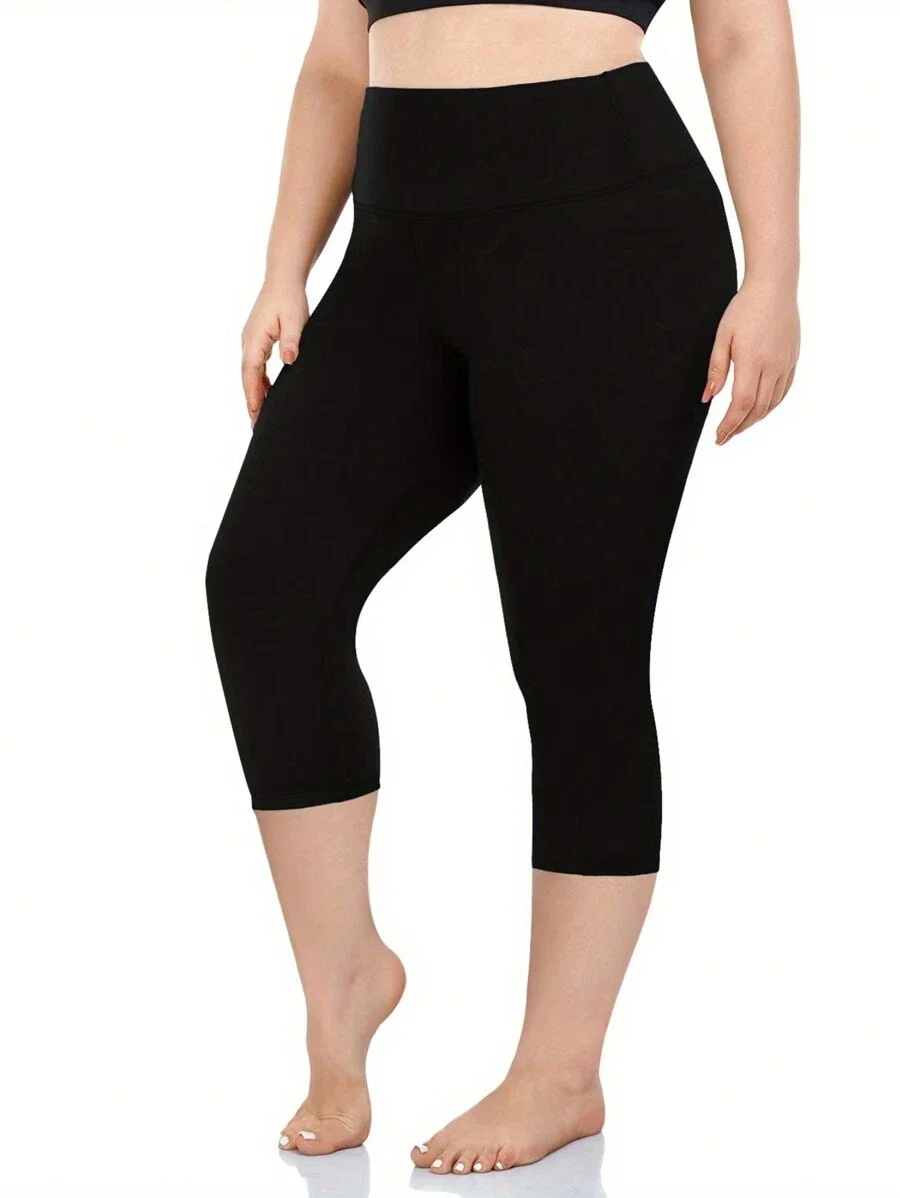 Plus Size High Waist Workout Running Yoga Leggings