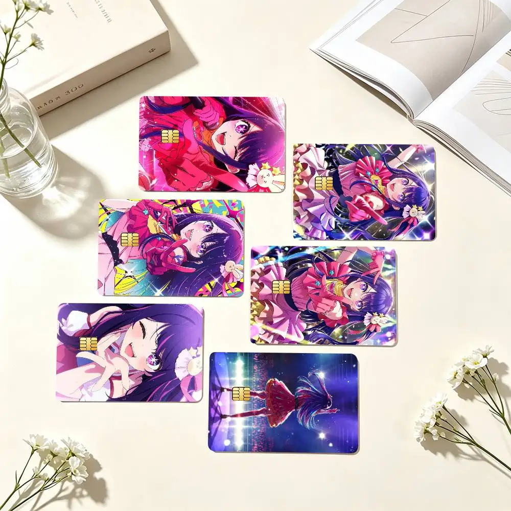 O-Oshi no Ko Ai Hoshino  Credit Card HD Stickers Small Chip Waterproof Sticker Game Card Decal Gift