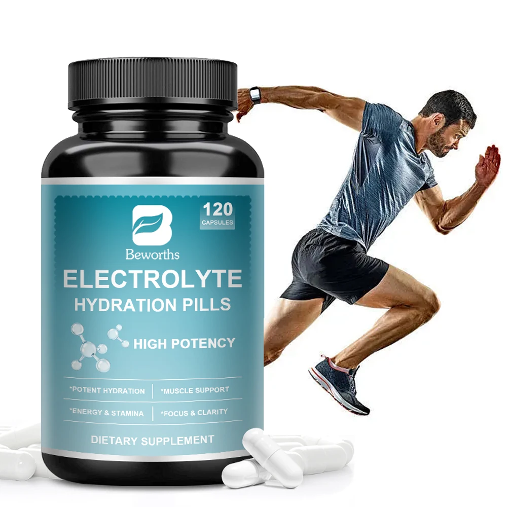 

BEWORTHS 8 in 1 Electrolyte Exercise Mineral Supplement for Boost Stamina Rapid Recovery Energy Reduce Muscle Cramping